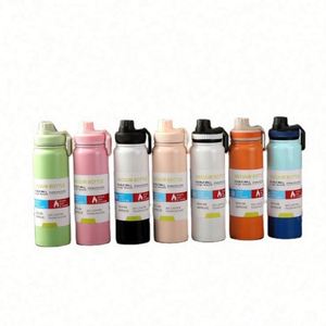 Grande gourde isotherme portable en acier inoxydable, écologique, avec corde, pour eau bouillante, unisexe, pour sports de plein air - Product Image 1