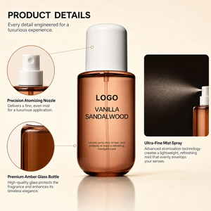 Brume Corporelle Parfumée Vanille avec Bois de Santal, Poivre Rose et Bois de Cachemire – Parfum Longue Durée – Marque Privée - Product Image 6