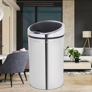 Poubelle intelligente automatique en acier inoxydable de 40 litres de qualité supérieure avec capteur et couvercle pour cuisine ou bureau - Product Image 4
