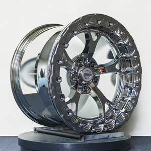 Nhôm tùy chỉnh giả mạo bánh xe 17x10j ET20 pcd5x114.3 cb66.1 năm nói Nismo V1 beadlock Chrome bánh xe 5x114.3 cho Nissan 370Z - Product Image 3