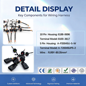 定制后灯 PVC 铜线束 FLR9Y-B0.35mm 带外壳 A-P20045U-5-W 端子 A-T20045UPS-2 适用于特定汽车 - Product Image 2