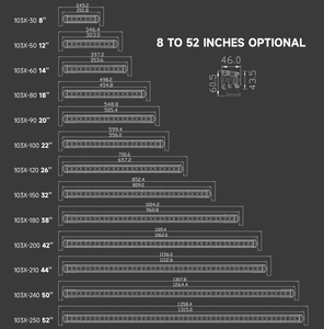 Barra de luz LED X3 RZR impermeable de alta potencia súper brillante, portaequipajes LED Modular de 12/20/32/42/50 pulgadas para todoterreno UTV nueva condición - Product Image 6