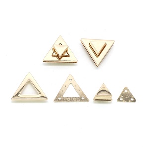 Hình Dạng Tam Giác Kẽm Hợp Kim Kim Loại Lật Khóa <span class=keywords><strong>Clasp</strong></span> Lần Lượt Lần Lượt Khóa Cho Túi Xách Khóa - Product Image 5