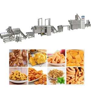 China 200 kg/h twin screw puff snack food extrusion machine rice crispy making machine twin screw extruder machine