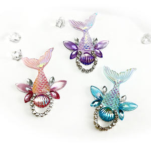 สติ๊กเกอร์ติดหน้าลายคริสตัลโฮโลแกรม GP ประดับเพชรเมอร์เมด สำหรับงานปาร์ตี้ งานเทศกาล งานคาร์นิวัล - Product Image 5