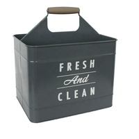 Récipient à détergent en métal de ferme moderne avec couvercle pour lave-vaisselle et porte-dosettes de linge Distributeur de boîte en fer-blanc Boîte de rangement des aliments