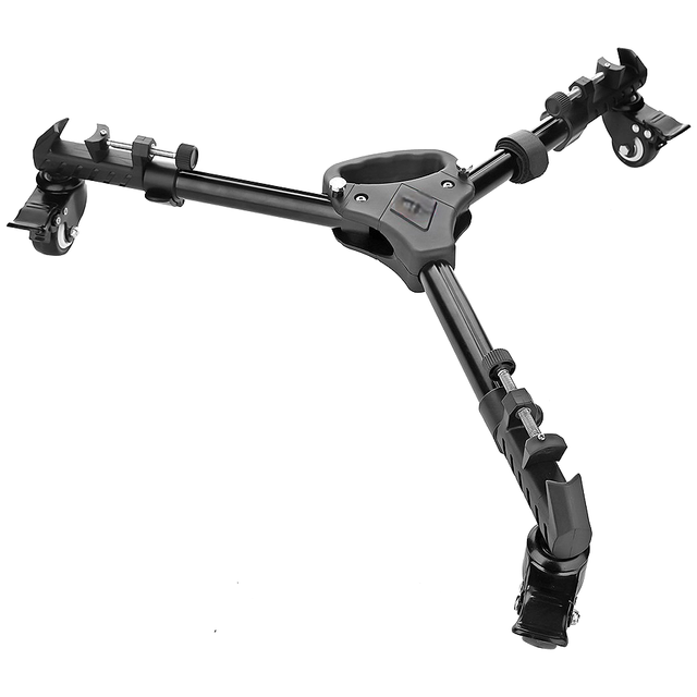 Photography Heavy Duty Tripod Dolly Wheels Adjustable Leg Mounts Compatible with DSLR Camera Camcorder