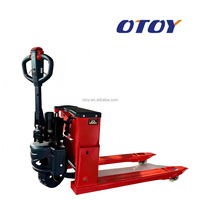 Nueva Carretilla Elevadora Todoterreno Totalmente Eléctrica con Batería de Iones de Litio de 2.5T/3T, Carretilla Elevadora Manual, Carretilla Hidráulica con Certificación CE de 48V