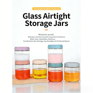 Frascos de Vidrio Herméticos de Grado Alimenticio de 16 oz, Apilables y Ecológicos para Almacenamiento de Alimentos en la Cocina, Personalizables - Product Image 4