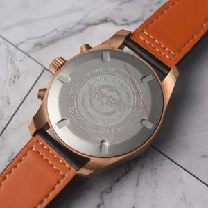 นาฬิกาควอตซ์วินเทจ รุ่นนักบิน  โครโนกราฟอเนกประสงค์ คุณภาพสูง  ทองเหลือง Cusn8  กันน้ำ 10atm  เรืองแสง  สไตล์เรโทร  พร้อมส่งฟรี - Product Image 3