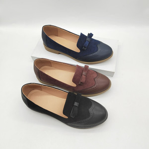 Commercio all'ingrosso femminile in pelle scamosciata superiore da donna stile casual scarpe brogue oxford mocassino boyfriend per le signore - Product Image 3