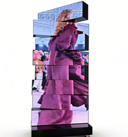 Pantalla LED Giratoria 3D Creativa |   Pantalla de Señalización Digital Modular Personalizada para Publicidad Interior