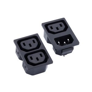 Produttore 15A 250V a scatto in IEC320 C13 X 2 catena di alimentazione connettore femmina connettore <span class=keywords><strong>presa</strong></span> di <span class=keywords><strong>corrente</strong></span> AC - Product Image 6