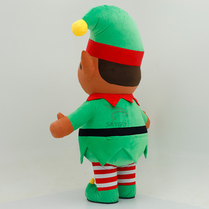 Santa Xmas Inflatable <strong>Elf</strong> Mascot <strong>Costume</strong> for Events Rental 2.2m 2.6m Inflatable <strong>Elf</strong> Christmas Mascot <strong>Costumes</strong> Clothing Sale - Product Image 5