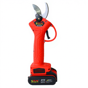 Factory Wholesale 21V Battery Cordless Pruning Shear <b>PTFE</b> Coated Stainless Steel Industrial Grade for Type Anti-Slip AT-PS2502 S - Product Image 1
