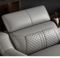 Canapé d'angle en cuir PU de luxe, moderne et écologique, pour salon (vente en gros)