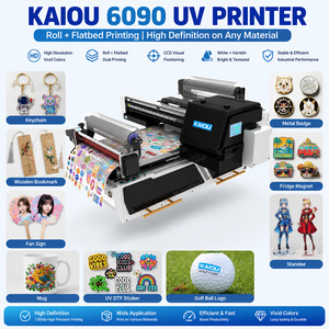 Machine <span class=keywords><strong>d</strong></span>'impression multifonctionnelle pour verre, pierre, cuir, bois, PVC, polycarbonate, cartes, ABS, TPU, coques de téléphone, <span class=keywords><strong>imprimante</strong></span> à plat UV grand format 6090 - Product Image 1