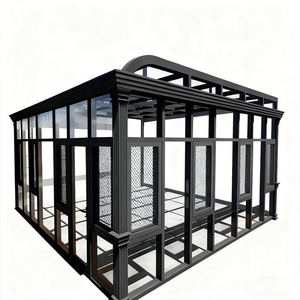 Serre solaire en aluminium et verre en forme de L, balcon, patio extérieur, véranda, bâtiments de jardin toutes saisons, revêtement en poudre - Product Image 5