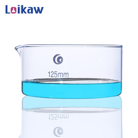 Loikaw cristallisant plat fond plat laboratoire verre cristallisant plat tasse bécher avec bec