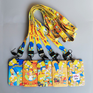 Cordones con Diseño de Los Simpson, Porta Tarjetas, Correa para Teléfono, Porta Identificación, Estuche de Plástico para Tarjetas, Cordón Antipérdida, Regalo Promocional - Product Image 1