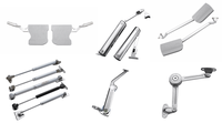 Charnière à ressort à gaz NISKO, bras de moniteur réglable et verrouillable, support hydraulique pour couvercle de meuble, 4-6 kg, en acier pour armoire et mobilier de bureau
