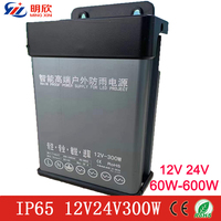 Transformateur led étanche, 220v 300 v ac cc 12v, pour lumières led IP65 25a, alimentation électrique 100w extérieur, 12v 60w 200w 300w 400w