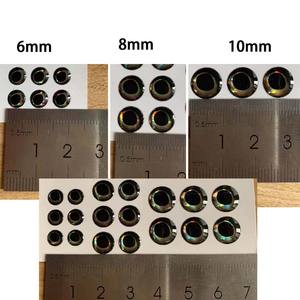 Yeux 3d de taille mixte 6/8/10mm, yeux de poisson holographiques en plastique, vent, terre, glace, feu, style mouche, matériel d'attache - Product Image 3