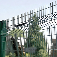 Valla Curva 3D para Exteriores, Poste Triangular Galvanizado con Revestimiento de PVC Antioxidante, Panel para Aislamiento de Límites de Jardín