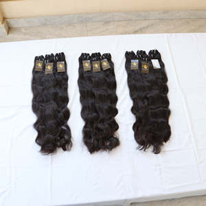 Bundles de cheveux vierges indiens non traités de vison avec fermeture Hd Bundles de cheveux humains de vague de corps Cheveux de temple bouclés de vison brut - Product Image 4