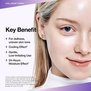 Maschera Viso Idrogel al Collagene e Ceramidi, 4 Fogli, Idratazione Profonda 24H, Elasticità e Luminosità, Cura della Pelle, Etichetta Privata OEM - Product Image 4