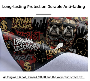 Vinilo Termoadhesivo Personalizado con Diseño de Calavera Hip Hop Breakdance en Dorado para Transferencia Térmica, Serigrafía, Preparado para Prensado, Estilo Streetwear, Graffiti, Adhesivo Textil - Product Image 3