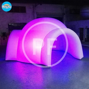 Tienda de campaña con cúpula inflable para fiesta de eventos, impermeable, club nocturno, carpa iglú inflable con luz LED, carpa Gigante inflable - Product Image 6