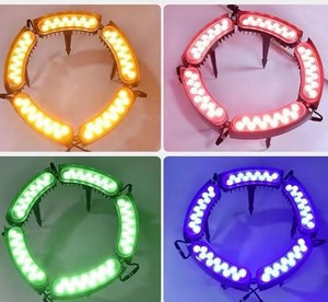 DMX extérieur RGB couleur palmier anneau lumineux 18W IP65 étanche parc jardin projecteur paysage pôle poste noix <span class=keywords><strong>de</strong></span> coco câlin arbre lampe - Product Image 4