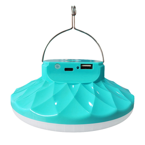 Turquoise Plastic Outdoor Solar Powered <b>LED</b> Light IP20 5000K Daylight Smd2835 CRI 85 Dimmable Portable Modern Design - Product Image 1