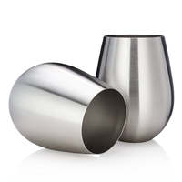 Verre à boire en acier inoxydable de 450 ml, tasse à café en cuivre, cocktail martelé, coupe Martell sans base