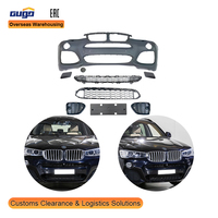 Ensemble de pare-chocs avant GUGO F25 M-Tech pour BMW X3 2012-2017 style M Sport avec calandre, pièces de carrosserie automobile F25