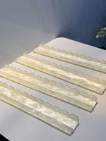 Supports de poussée en acrylique en forme de coquillage de 20 pouces et poussoirs magnétiques pour jeux de Mahjong de style américain et divertissement décontracté