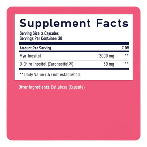 OEMプライベートラベル ミオ＆D-キロイノシトール+カプセル ホルモンと卵巣サポート用、60カプセル入り - Product Image 2