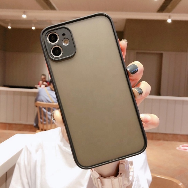 Tschick Luxury Shockproof Armor Matte Phone Case for iPhone 7Plus 7 8 Plus Cases for iPhone 11 Pro Max XR XS X Matte Back Cover