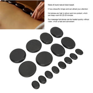 ZS Hot Stones Masaje con calentador Kit Hot Stones Bianstone Masaje Piedras Rocas para el hogar Cuerpo Relajante <span class=keywords><strong>Spa</strong></span> Terapia Alivio del dolor - Product Image 4