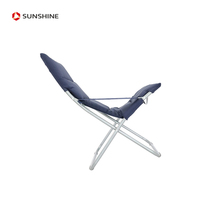 Chaise d'extérieur inclinable et réglable, fauteuil Portable, facile à transporter, pliable, 2 positions, nouveau modèle