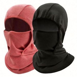 Vente en gros : Bonnet d'hiver en polaire, cagoule, masque facial, cache-cou coupe-vent pour activités de plein air, masque de ski intégral - Product Image 1