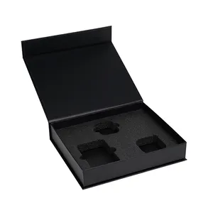 批发定制礼品盒银冲压3C数码产品刚性盒智能产品纸包装盒，带哑光层压