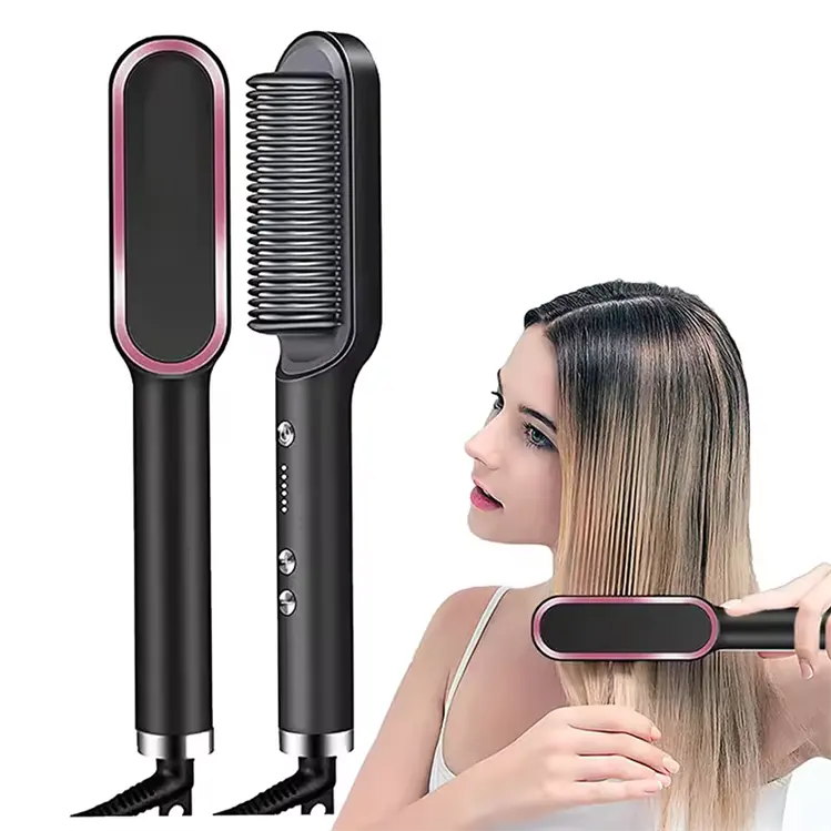 High Quality Anion Hair Straightener Comb Electric Heating Straightener Heated Electric Comb