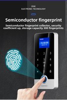 Lector de Huellas Dactilares RFID con Teclado, IP65 Impermeable, Visión Nocturna, Biométrico, WG26, Panel Táctil, Control de Acceso, Cerradura Magnética Eléctrica