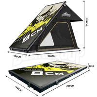 Tente de toit triangulaire légère 49 kg, coque rigide, imperméable, pliable, pour camping, une chambre, quatre saisons, directement de l'usine