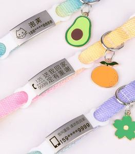 Collares Personalizados con Logotipo para Perros y Gatos, Longitud Ajustable, Colores de Caramelo, Etiquetas para Collares de Mascotas, Collares Modernos para Perros y Gatos - Product Image 5