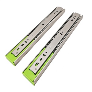 Muebles lento movimiento de rodamiento de bolas de carga pesada del Gabinete de cocina del carril canal telescópico cajón de cierre suave de diapositiva - Product Image 6