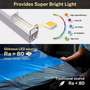 Hexagone Led Tube Connecteur Mexique Taller Car Care Center <span class=keywords><strong>Moto</strong></span> <span class=keywords><strong>Garage</strong></span> Overhead Mount - Product Image 4