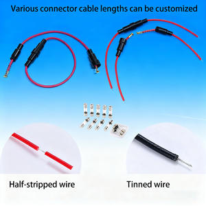 Portafusibile in linea Standard personalizzato 5x20 6x30 10x38mm a larghezza interna di 4.8mm cablaggio terminale bianco femmina - Product Image 2